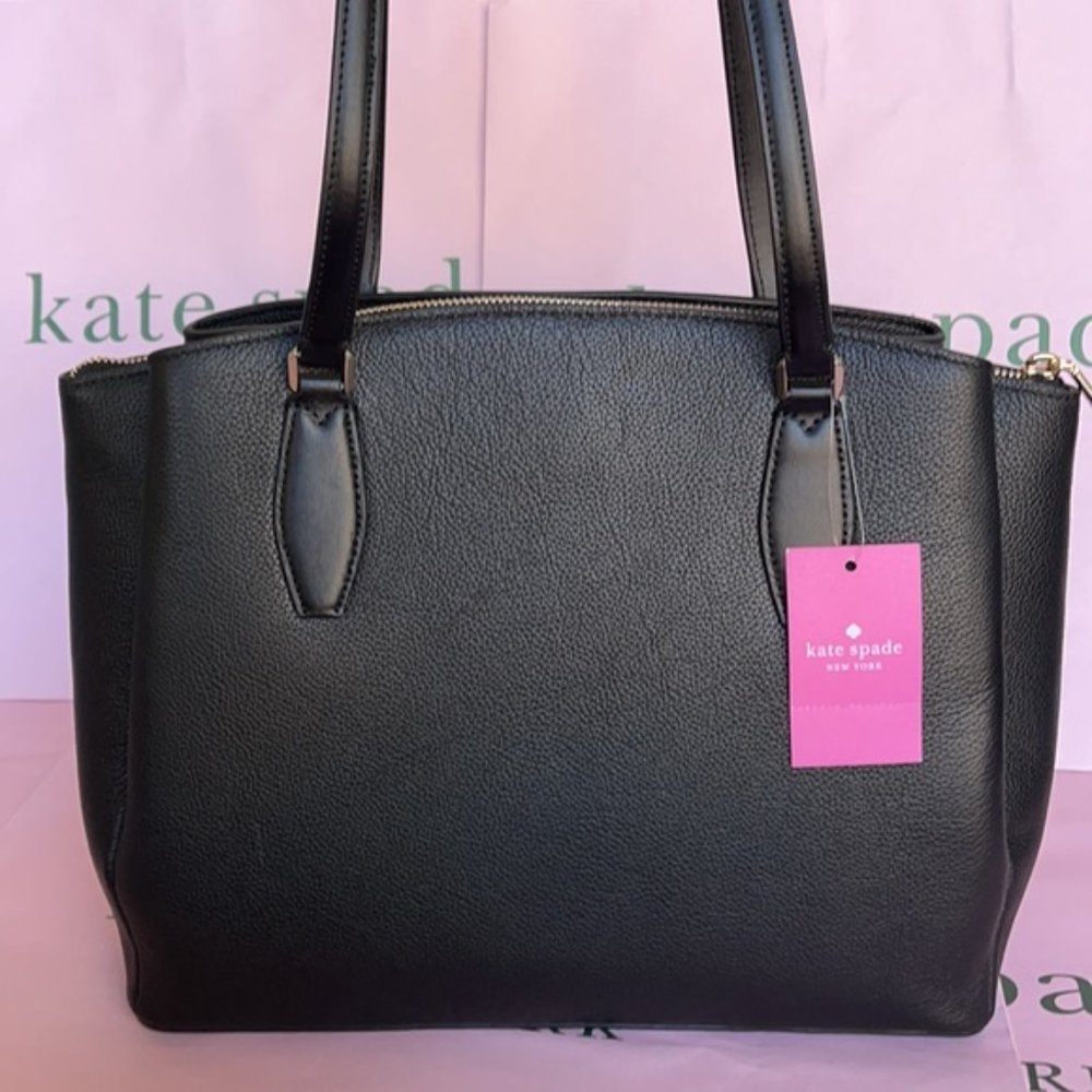Kate Spade Monet Large Compartment Tote Black NWT - Picture 13 of 16